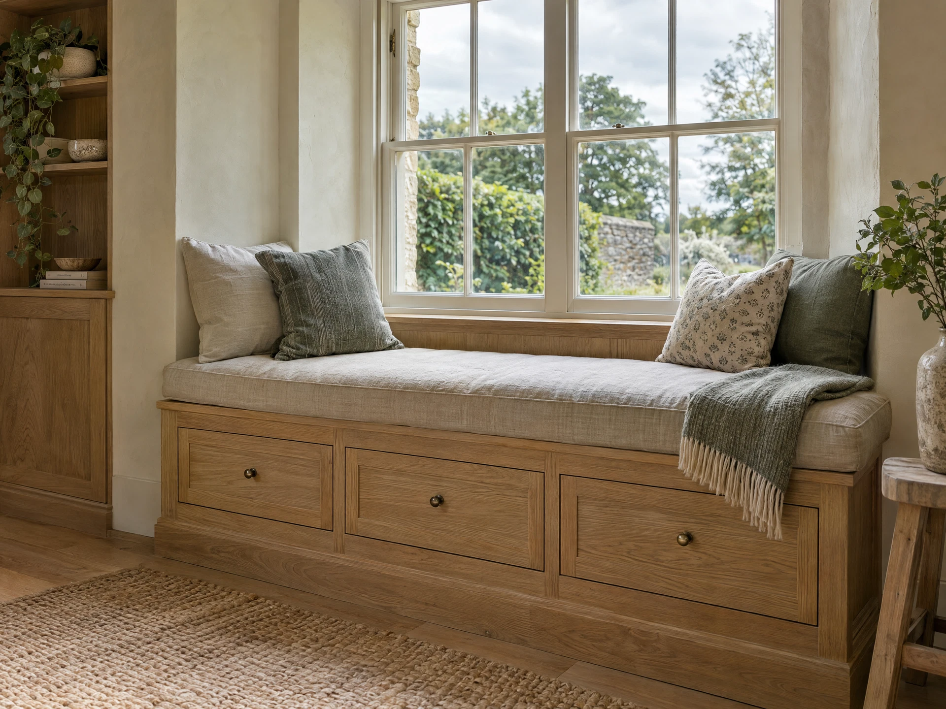 Design visualisation of a bespoke oak joinery detail