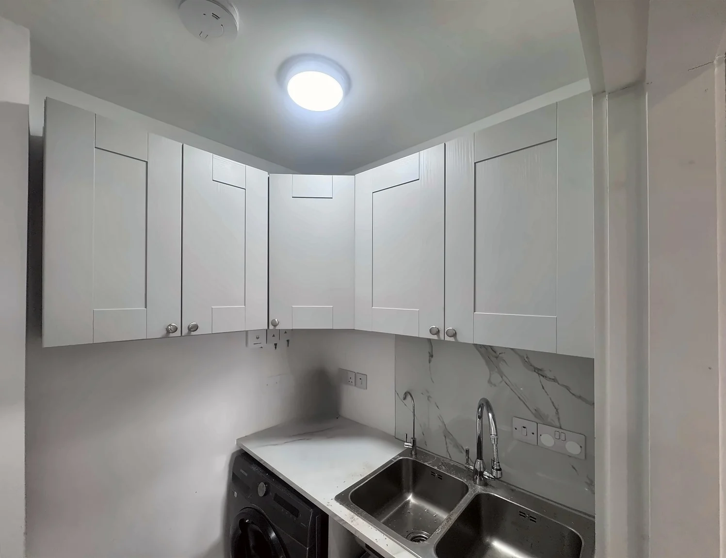 Completed Yadani Shaker utility room cabinetry